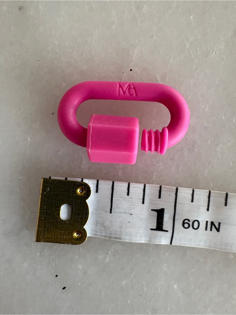 Marla Aaron pink Rubber Lock - Picture 3 of 4